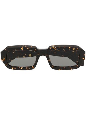 Retrosuperfuture lunettes de soleil à monture rectangulaire - Marron