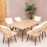 7-Delige Feel Furniture Dinnerset Ibiza