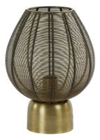 Light & Living Tafellamp 'Suneko' 34cm hoog, kleur Antiek Brons