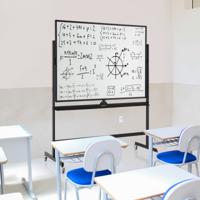 Magnetische Dubbelzijdige Whiteboard In Hoogte Verstelbare Mobile Whiteboard met Wielen Grote Whiteboard voor Kantoor/Klaslokaal - thumbnail
