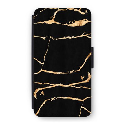 Gouden marmer: iPhone 11 Pro Flip Hoesje