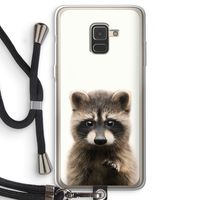 Rocco: Samsung Galaxy A8 (2018) Transparant Hoesje met koord