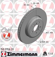 Remschijf COAT Z ZIMMERMANN, Remschijftype: Binnen geventileerd, u.a. für BMW