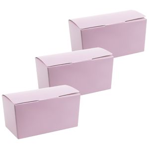 Cadeaudoosje/bonbondoosje - 12 x 6 cm - Bruiloft bedankje - 50x stuks - lila paars - 250 gram