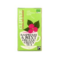 Clipper Framboos mint green tea bio 20 Zakjes