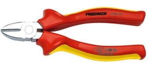 Friedrich Zijsnijtang 1000V Verchroomd 2K Isolatie 180mm