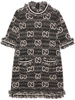 Gucci robe courte à logo en jacquard - Noir