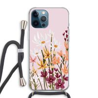 Painted wildflowers: iPhone 12 Pro Max Transparant Hoesje met koord