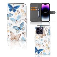 Telefoonhoesje | Met pasjeshouder | voor iPhone 15 Pro Max Vlinder