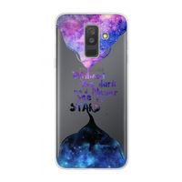 Stars quote: Samsung Galaxy A6 Plus (2018) Transparant Hoesje