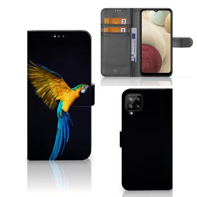 Samsung Galaxy A12 | Telefoonhoesje | Met pasjeshouder | Papegaai