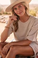 Nukus Lotte Sweat Lurex | Sand/Gold