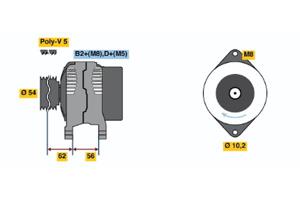 Bosch Alternator/Dynamo 0 124 225 046