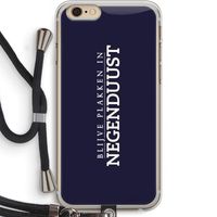 Blijve plakken in Negenduust: iPhone 6 PLUS / 6S PLUS Transparant Hoesje met koord