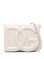 Dolce & Gabbana sac à bandoulière en cuir à logo DG - Tons neutres