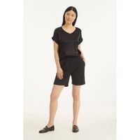 ICHI loose fit short zwart - thumbnail