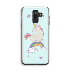 Regenboog eenhoorn: Samsung Galaxy J8 (2018) Transparant Hoesje