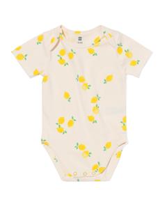 HEMA Romper Katoen Met Stretch Fruit Geel (geel)