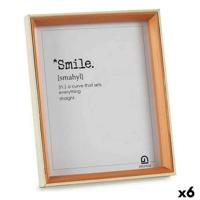 Fotolijsten Gift Decor Wit Bruin Kristal Hout MDF (6 Stuks)