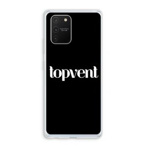 Topvent Zwart: Samsung Galaxy S10 Lite Transparant Hoesje