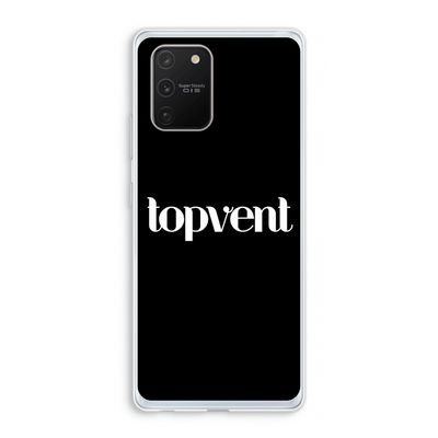 Topvent Zwart: Samsung Galaxy S10 Lite Transparant Hoesje