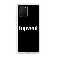 Topvent Zwart: Samsung Galaxy S10 Lite Transparant Hoesje Topvent Zwart: Samsung Galaxy S10 Lite Transparant Hoesje