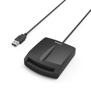 Hama Chipkaartlezer Single voor Smartcards/ID-kaarten met USB-C Adapter Zwart