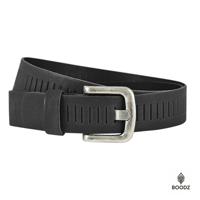 Boodz Leren Gleufjes Riem 4 cm Zwart Boodz Leren Gleufjes Riem 4 cm Zwart