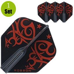 Robson Robson Standaard Tribal Dartflights - Rood