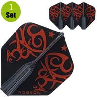 Robson Robson Standaard Tribal Dartflights - Rood