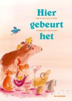 Hier gebeurt het (Hardback)