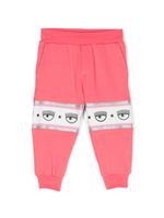 Chiara Ferragni Kids pantalon de jogging à motif Eyelike - Rose - thumbnail