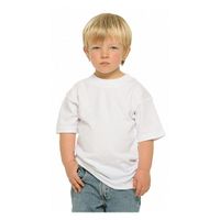 Set van 3x stuks basic wit kinder t-shirt 100% katoen, maat: XL (158-164) - thumbnail