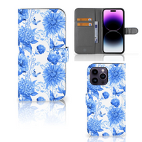 Hoesje voor iPhone 15 Pro Max Flowers Blue - thumbnail