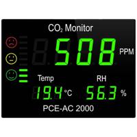 PCE Instruments CO₂-meter Temperatuur, Vochtigheid, Koolstofdioxide