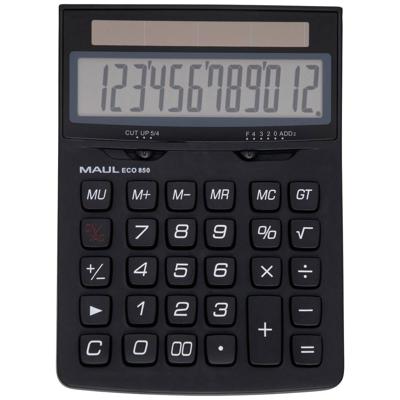Maul ECO 850 Zakrekenmachine Zwart Aantal displayposities: 12 werkt op zonne-energie (b x h x d) 126 x 174 x 35 mm
