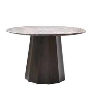 Giga Meubel - Eettafel Rond - Marmer - Bruin - Ø120cm - Eettafel Senna