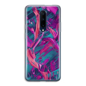 Pink Clouds: OnePlus 7 Pro Transparant Hoesje