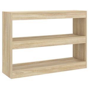 The Living Store Boekenkast - Sonoma Eiken - 100 x 30 x 72 cm - Bewerkt Hout