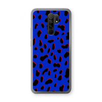 Blue Leopard: Xiaomi Redmi 9 Transparant Hoesje