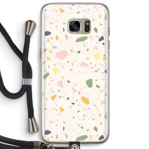 Terrazzo N°21: Samsung Galaxy S7 Edge Transparant Hoesje met koord