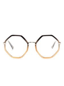 Chloé Eyewear lunettes de soleil oversize à monture géométrique - Noir