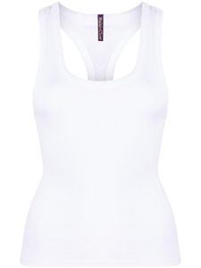 Maison Close scoop-neck organic cotton-blend top - Blanc