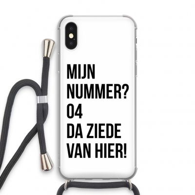 Da ziede van hier: iPhone X Transparant Hoesje met koord