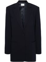 Claudie Pierlot blazer boutonné à revers crantés - Bleu