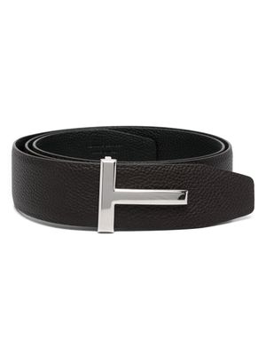 TOM FORD ceinture réversible à boucle en T - Marron