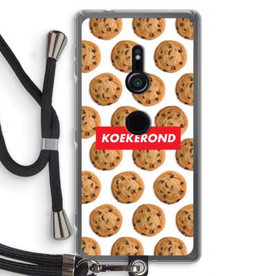Koekerond: Sony Xperia XZ2 Transparant Hoesje met koord