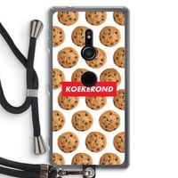 Koekerond: Sony Xperia XZ2 Transparant Hoesje met koord