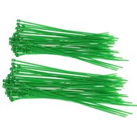 Setje van 160x stuks Kabelbinders/tie-wraps groen 20-30 cm van 4.7 mm breed - thumbnail