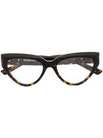 Balenciaga Eyewear lunettes de vue à monture papillon - Marron - thumbnail